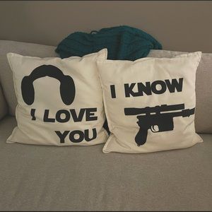 Star Wars Throw Pillows (I Love You, I Know)
